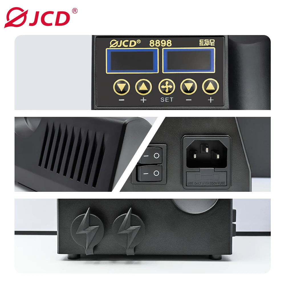 JCD 8898 Soldering Station With LCD Display For Electronics Repair