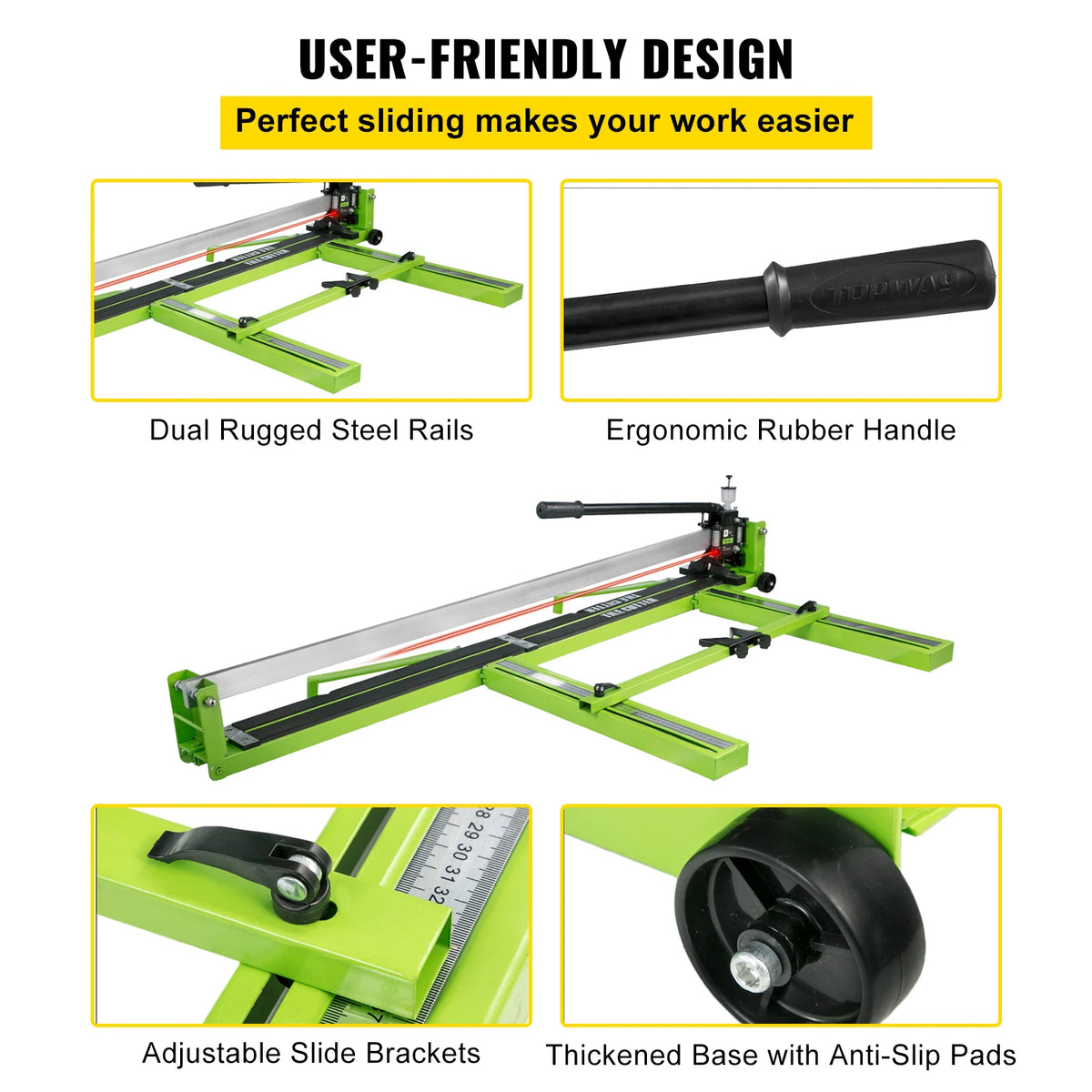 SucceBuy Manual Tile Cutter With Laser Positioning For Precision Cuts