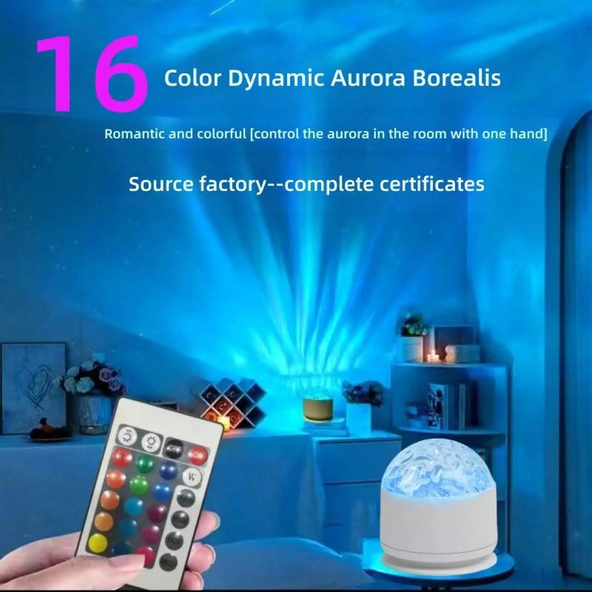Ocean Wave Light Projector With Remote For Home Ambiance